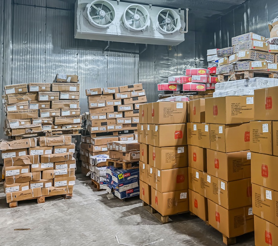 frozen food cold storage room