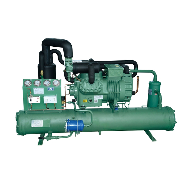 Low Temperture 2-Stage Semi-Hermetic Reciprocating Compressor Condensing Unit