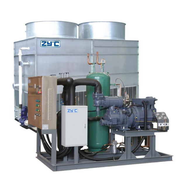 Low Temperture 2-Stage Screw Compressor Condensing Unit